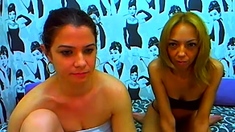 2 petite lesbian girlfriends on webcam