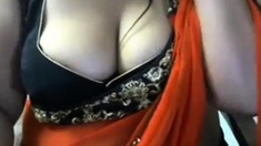 Indian Bhabhi in sari Armpit Tease