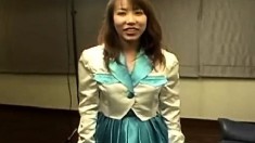 Asian babe Yuzu begs to choke on throbbing cock and taste some cum