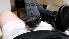 Dirty Shoe Job Causes Cum In Pants