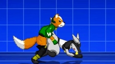 MUGEN - Fox fills a Lucario with his balls and bladder