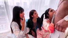 Aaliyah Yasin - Three Desi Bhabis gone wild with a BBC