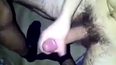 Guys have some cock sucking fun then cum on each other