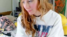 Blond Teen Solo Webcam Masturbation