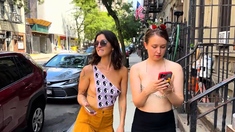 Luxury outdoor summer lesbians