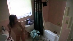 One of My Young Brother's friend 19 y.o. on cam in bathroom